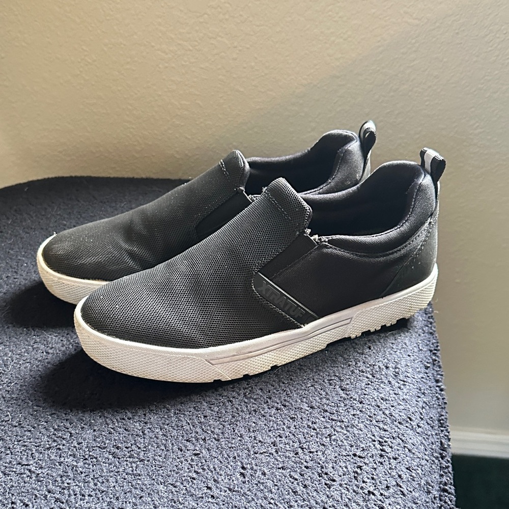 Women's Black Slip-On Sneakers